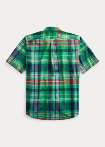 Camisa Polo Ralph Lauren Hombre Verdes / Azules / Multicolor - Plaid Madras - VINXS2841